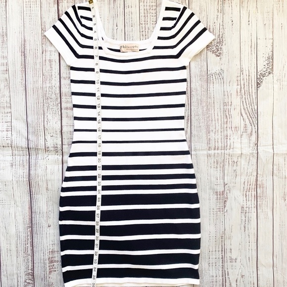 NWT Philosophy Striped Bodycon Dress Small - Picture 6 of 8